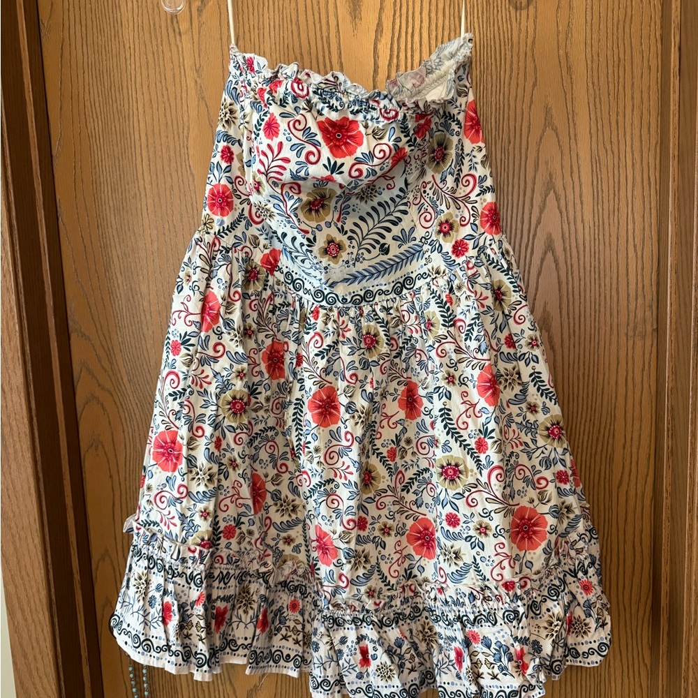 NWT Forever That Girl Vibrant Floral Strapless Dress
